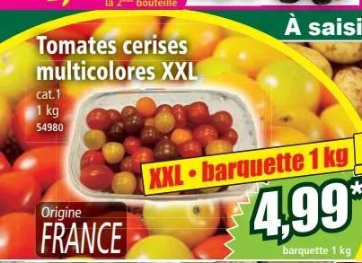 tomate cerise multicolores xxl