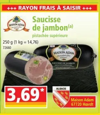 saucisse de jambon