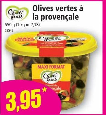 olives vertes à la provençale