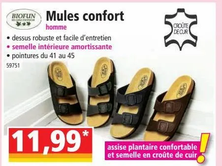 mules confort
