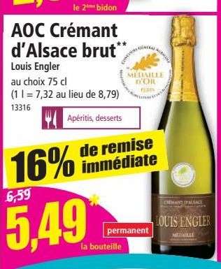 AOC Crémant d`Alsace brut