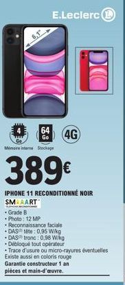 iPhone 11 E.Leclerc