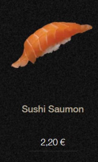 Sushi Saumon  2,20 € 