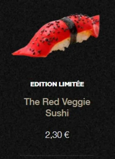 edition limitée  the red veggie sushi  michig  2,30 € 