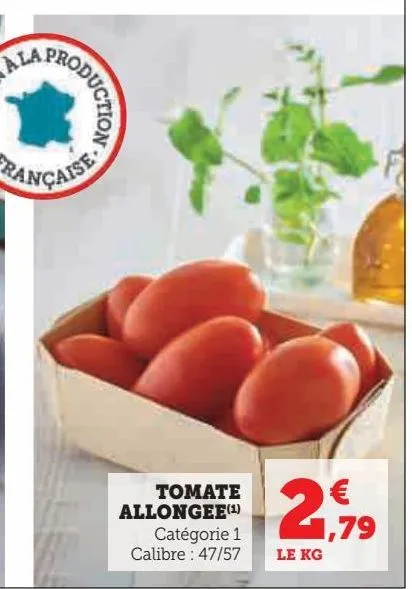 tomate  allongee