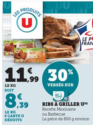 RIBS À GRILLER U