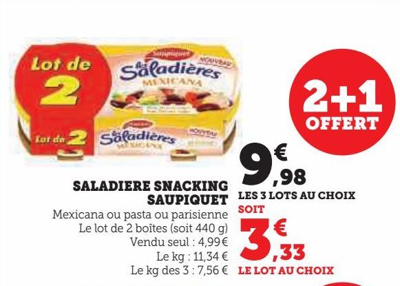 SALADIERE SNACKING SAUPIQUET