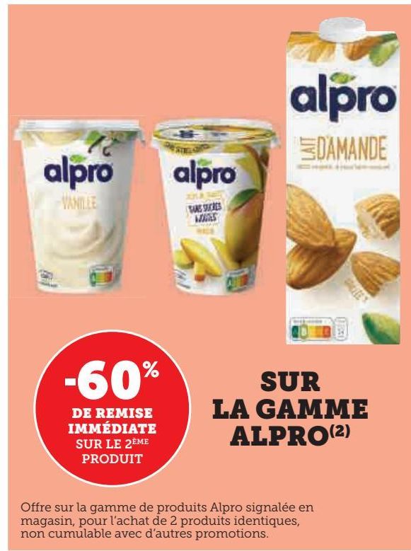 SUR LA GAMME ALPRO