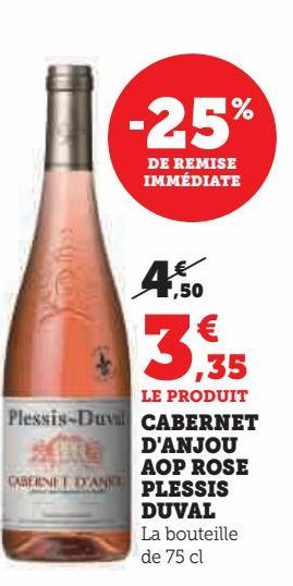 CABERNET D'ANJOU AOP ROSE PLESSIS DUVAL