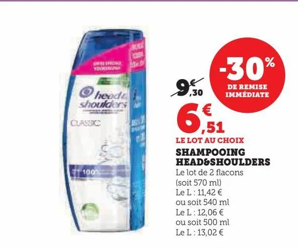 shampooing head&shoulders