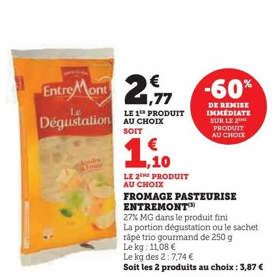 fromage pasteurise entremont