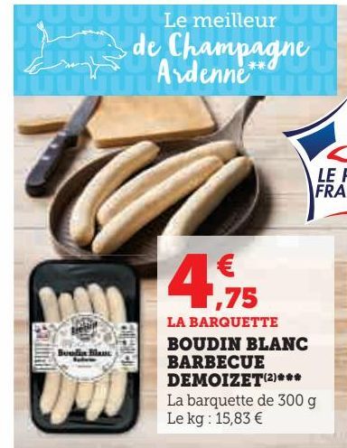 BOUDIN BLANC BARBECUE DEMOIZET