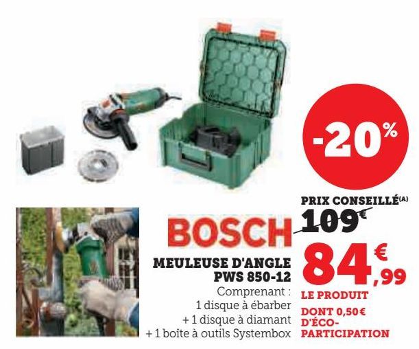 meuleuse Bosch PWS 850-12