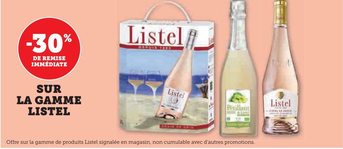 La gamme Listel