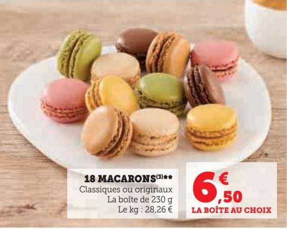 18 macarons 