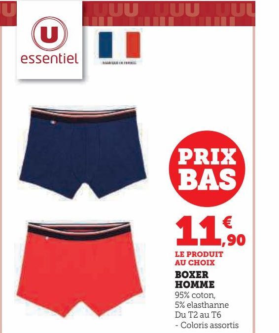 Boxer homme