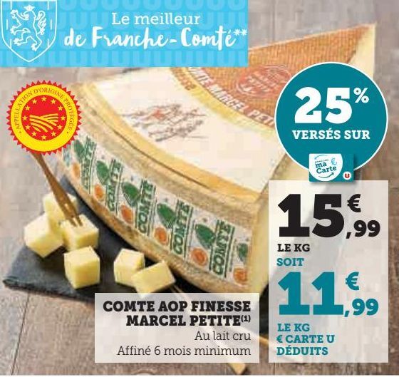 comté AOP finesse Marcel Petite 