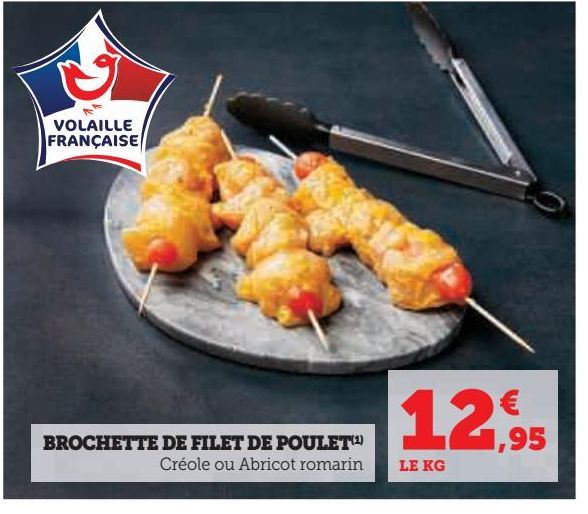 brochettes et filet de poulet