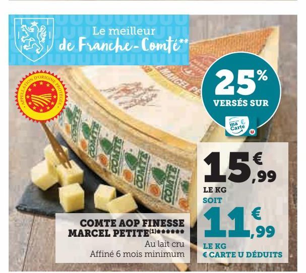 Comte AOP finesse Marcel Petite