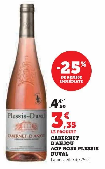 cabernet d`anjou aop rose plessis duval