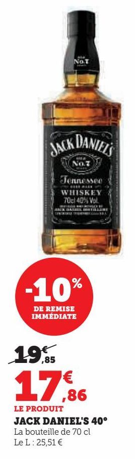 Jack Daniel`s 40ª