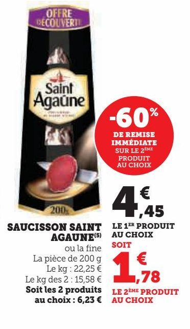 saucisson Saint Agaune