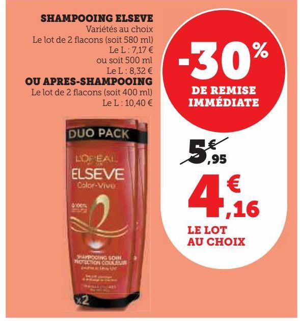 shampoing Elsève ou apres-shampooing