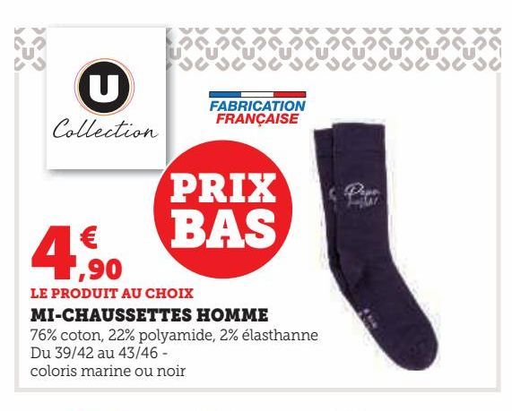 Mi-chaussettes homme