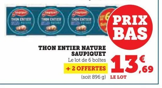 thon entier nature saupiquet