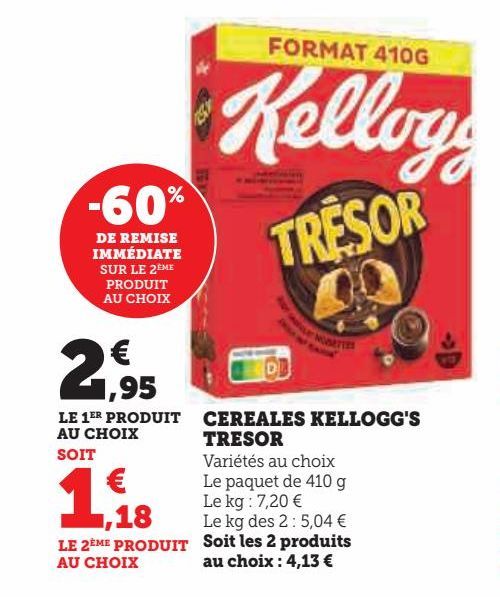 céréales Kellogg's Tresor