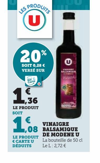 vinaigre balsamique de modene U