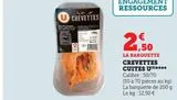 CREVETTES  CUITES U offre à 2,5€ sur U Express