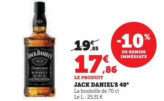 JACK DANIEL'S 40°