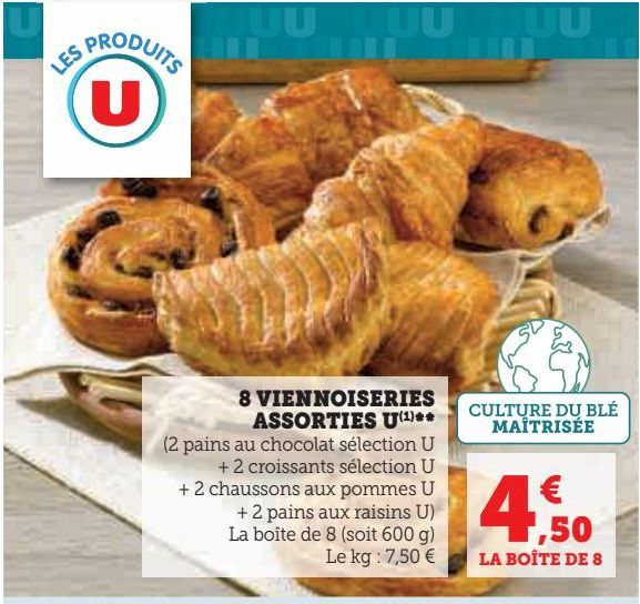 8 VIENNOISERIES ASSORTIES U