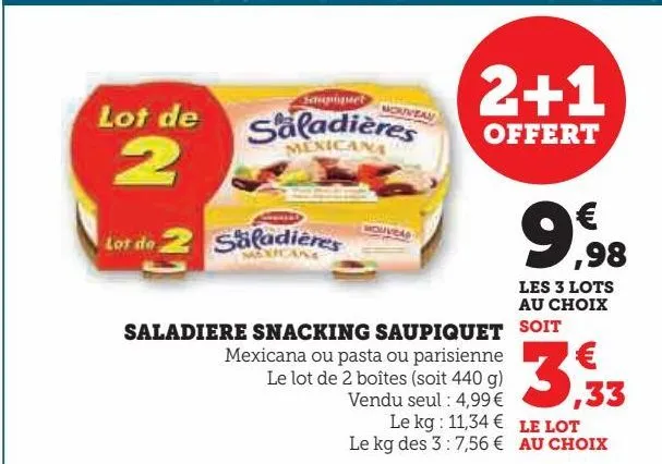 saladiere snacking saupiquet 