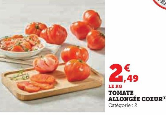 TOMATE ALLONGEE COEUR 