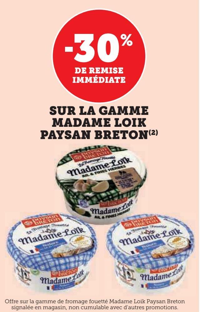 LA GAMME MADAME LOIK PAYSAN BRETON 