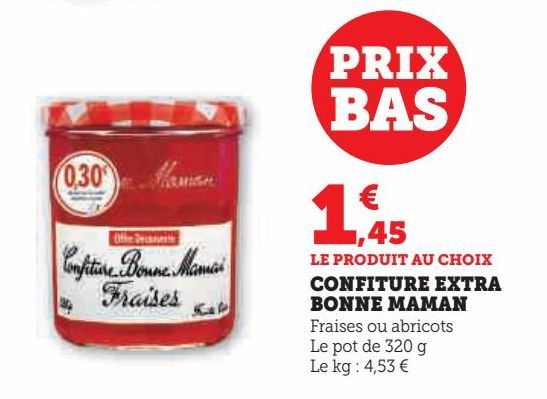 CONFITURE EXTRA BONNE MAMAN