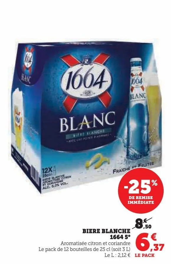 biere blanche 1664   5° 
