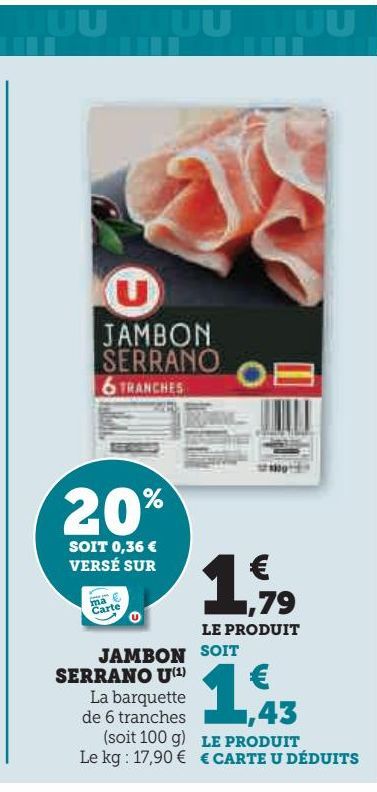 JAMBON SERRANO U