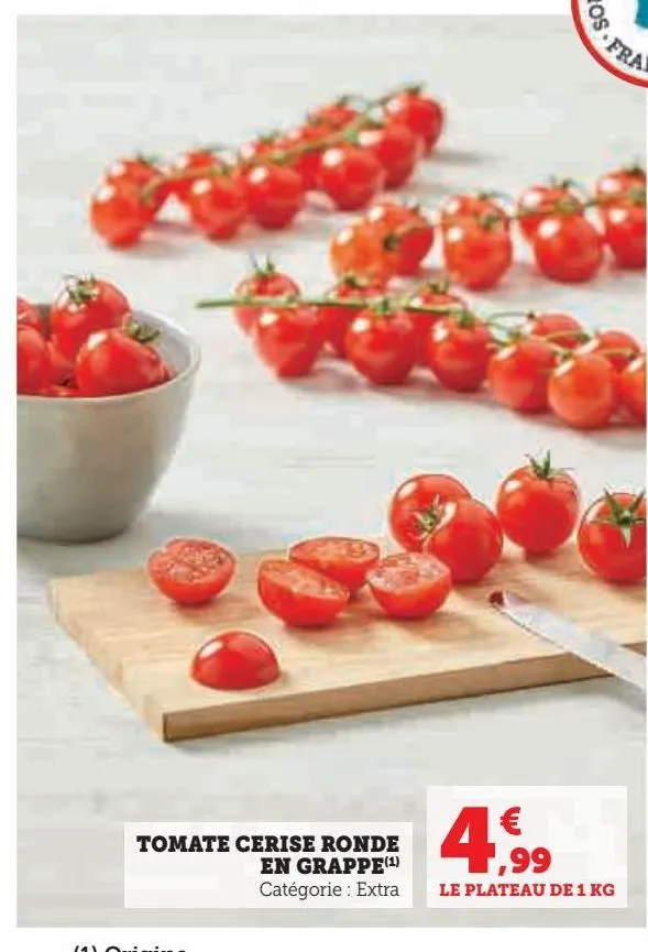 tomate cerise ronde en grape