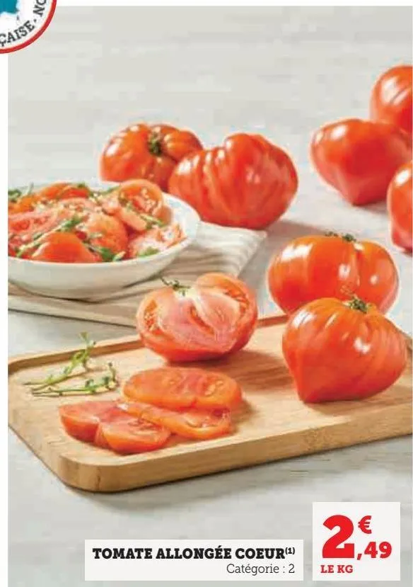 tomate allongée coeur