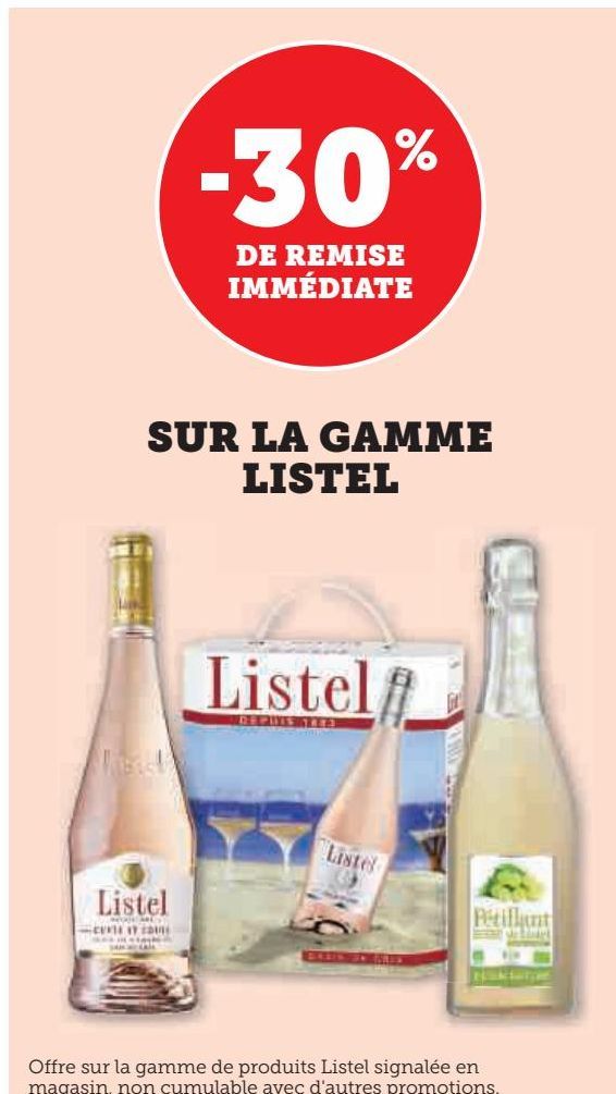 La gamme Listel