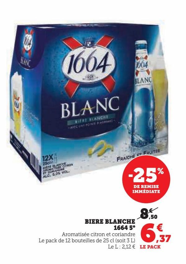 bière blanche 1664 5ª