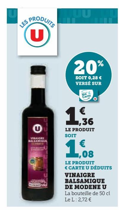 vinaigre balsamique de modene U