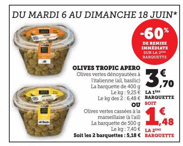 olives tropic Apero