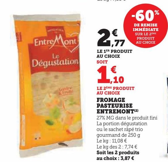 fromage pasteurise Entremont