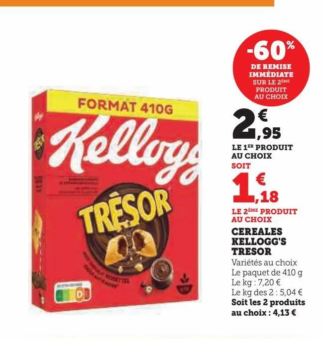 cereales  kellogg's  tresor