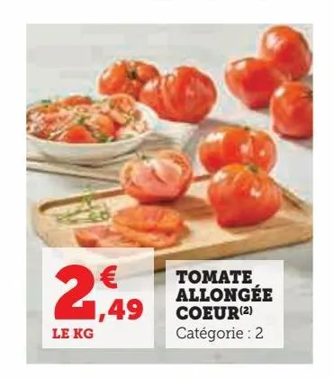 tomate  allongée  coeur