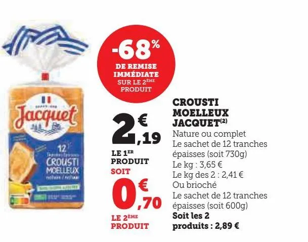 crousti moelleux jacquet